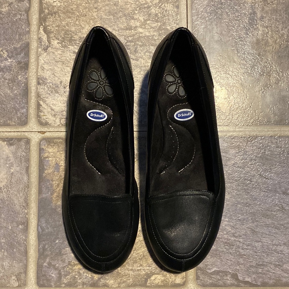 Dr. Scholl’s Advanced Comfort Series Loafer, size 10W, approx 2” wedge heel